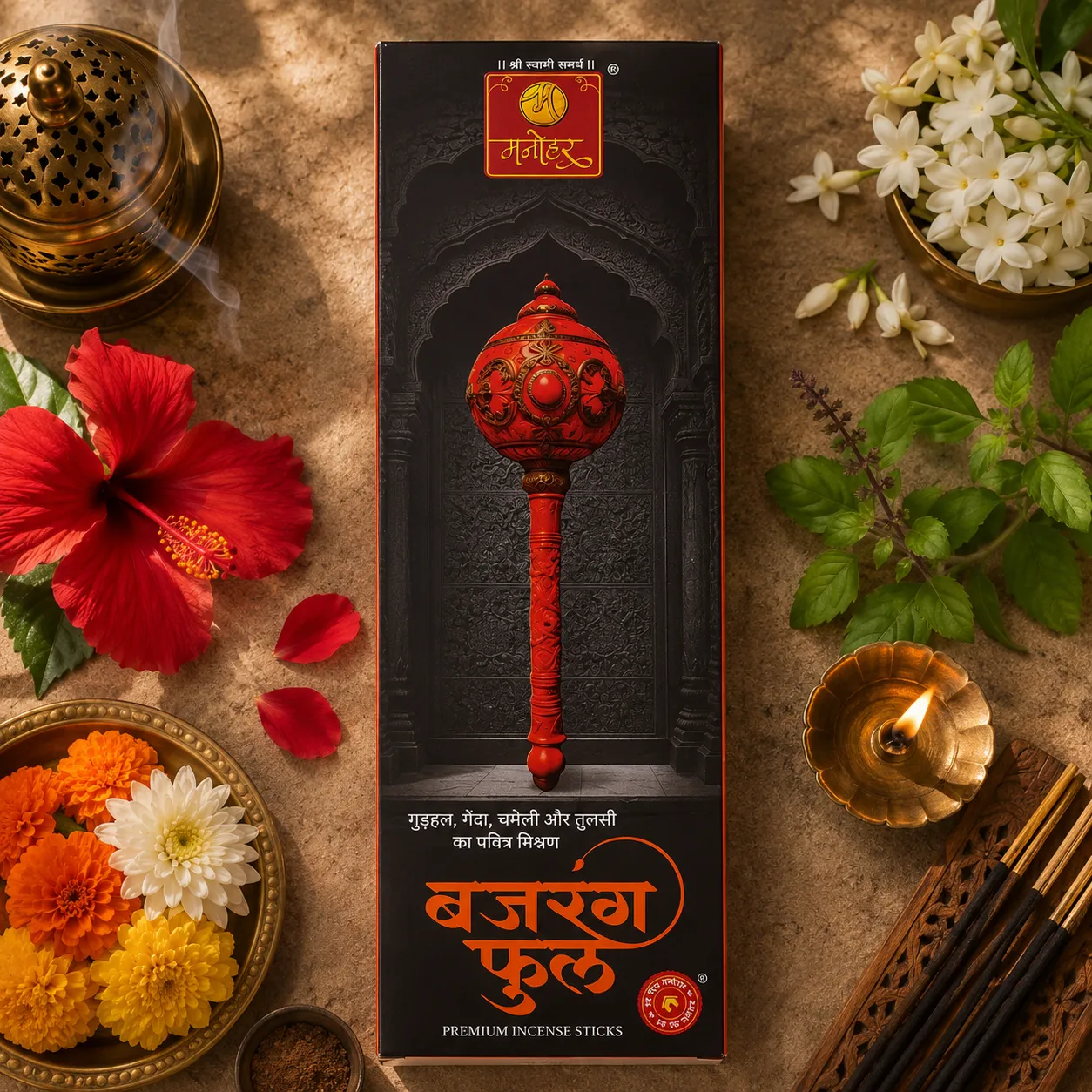 Bajrang Phool - Premium Agarbatti Manohar at Kokanvedh Sangameshwar