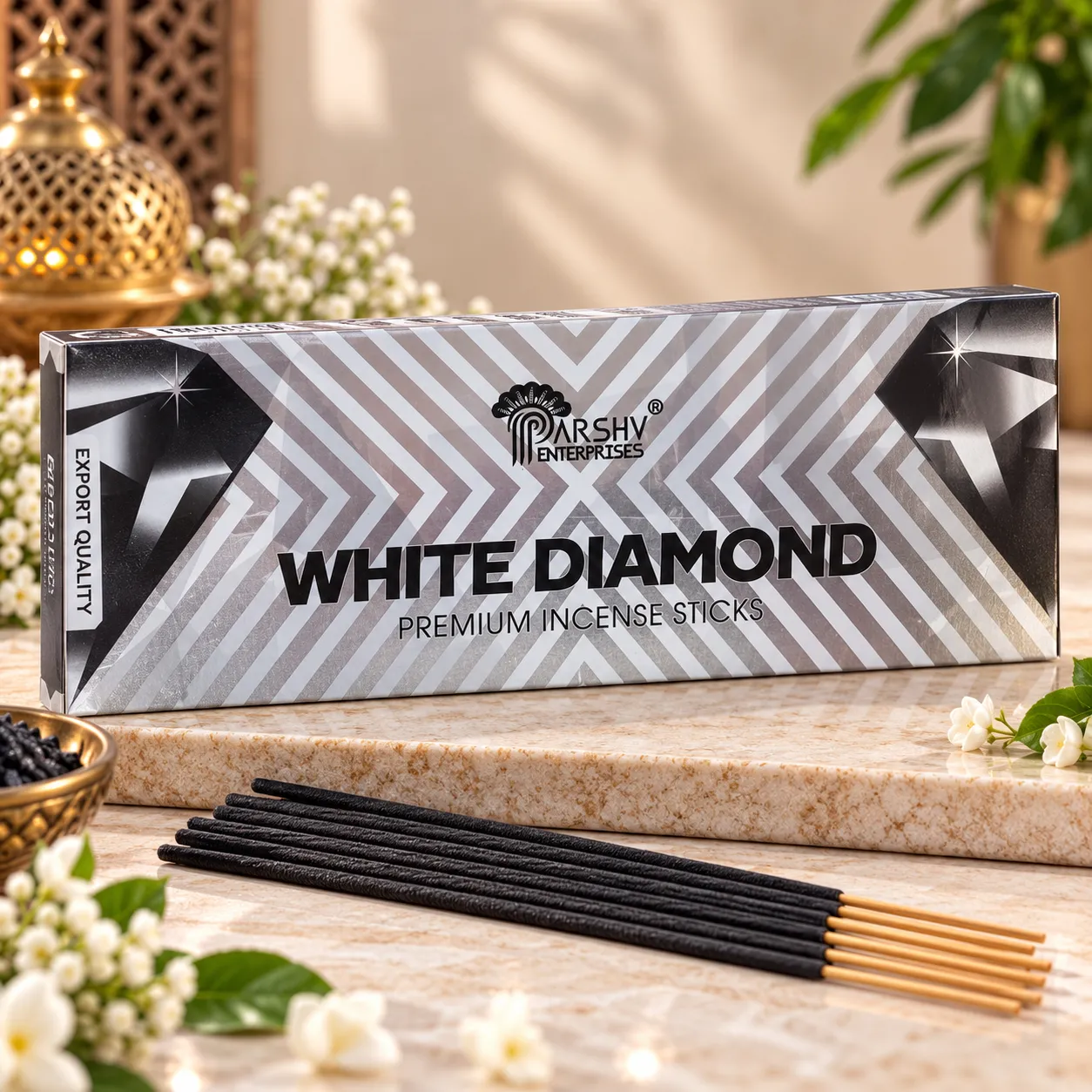White Diamond - Premium Agarbatti Parshv at Kokanvedh Sangameshwar