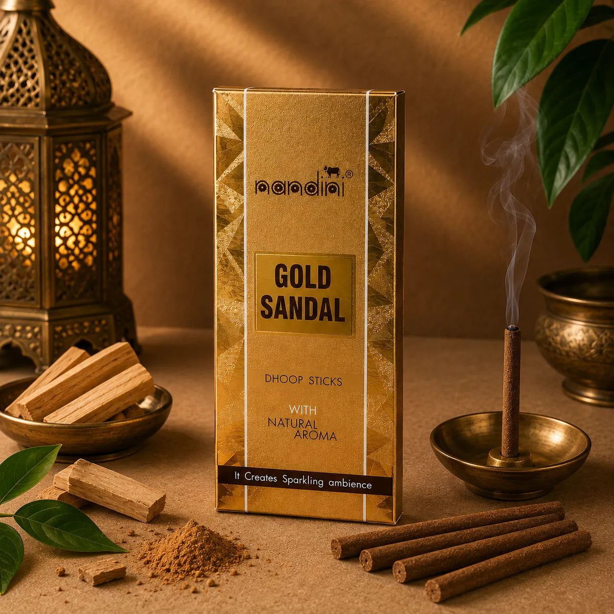 Gold Sandal - Dhoop Sticks Nandini at Kokanvedh Sangameshwar